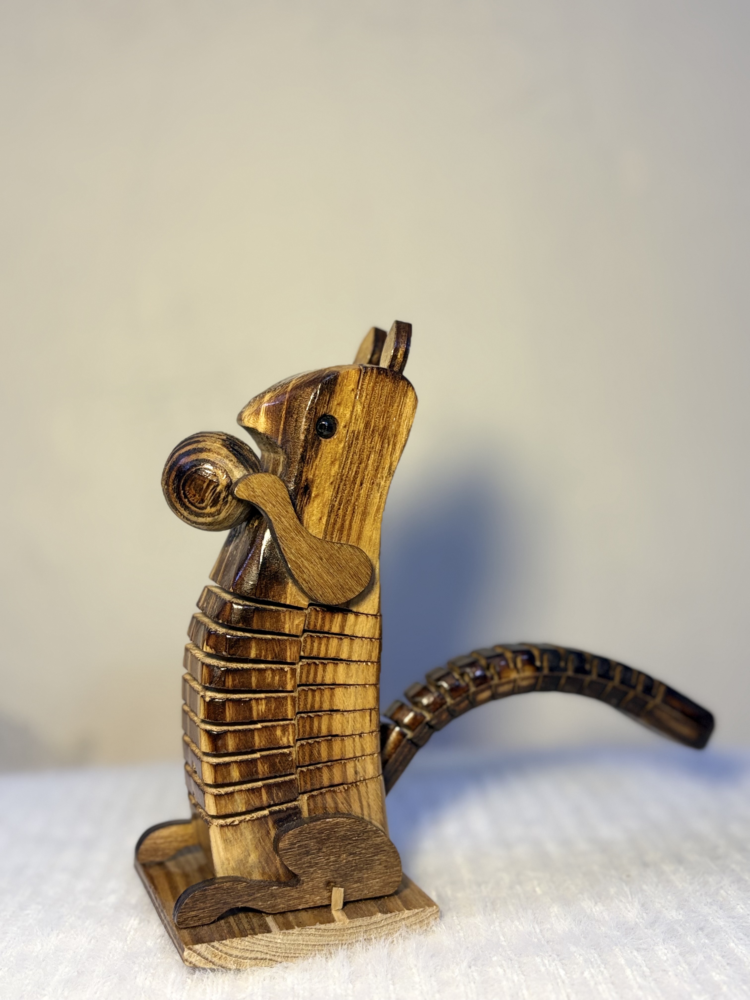 Handcrafted Wooden Squirrel